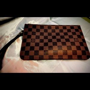 Louis Vuitton Neverfull Pochette for Mm/GM Damier Ebene